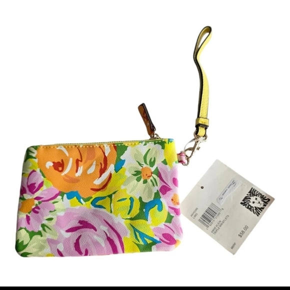 Anne Klein Handbags - $58 Anne Klein Wristlet Coin Pouch Women Multi Print Colorful New